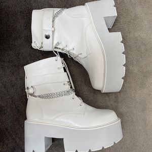 Chunky Platform Combat Boots